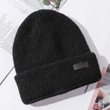 Mens Winter Hats Men's Hat Autumn and Winter Casual Knitted Hat Warm Pullover Cap