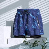 Men Swim Trunks Men's Loose Swimming Trunks