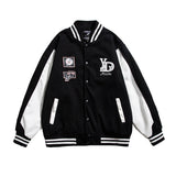 Brown Varsity Jacket Autumn Baseball Shirt Embroidered Jacket Men's Neutral Loose Baseball Uniform Student