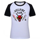 Stranger Things Hellfire Club T Shirt Printed Top Men's and Women's Short-Sleeved T-shirt