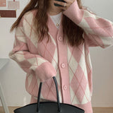 Preppy Aesthetic Sweater Sweater Women's Spring and Autumn Retro Baggy Coat Sweater