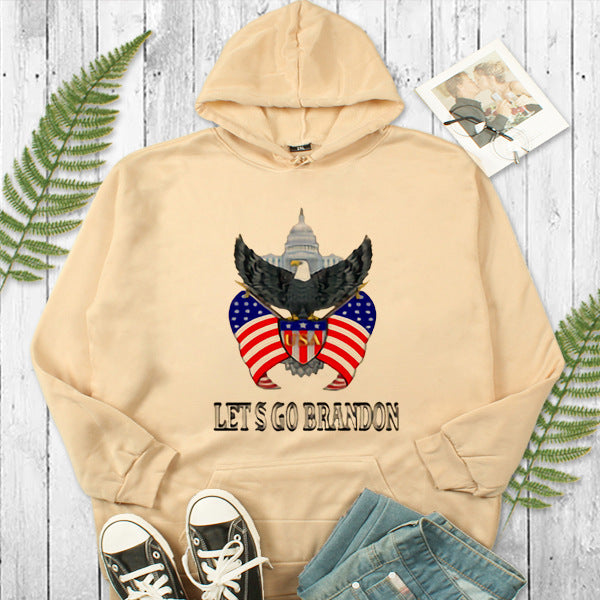 Let'S Go Brandon Hoodie Autumn Casual Long Sleeve Youth Pullover Hooded Sweater
