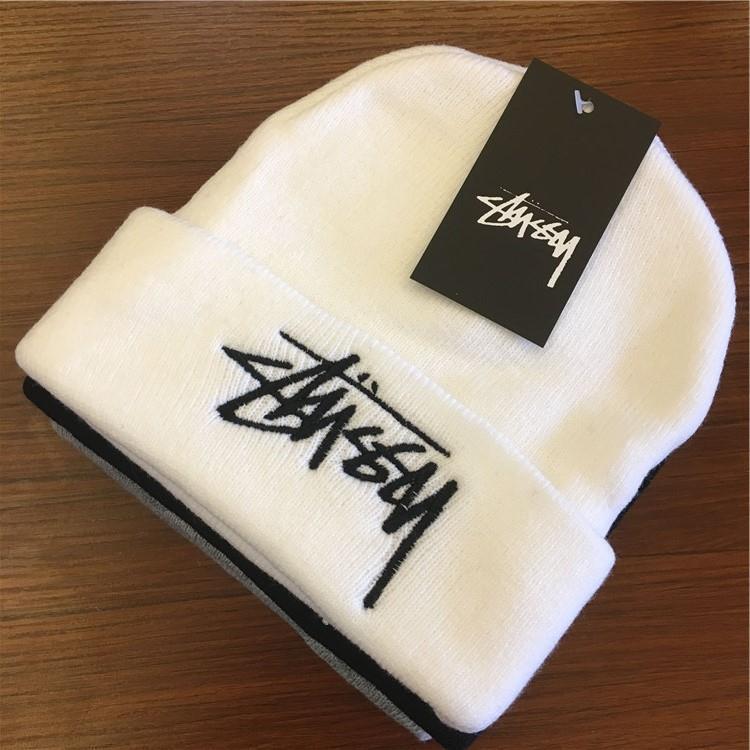 Stussy Cap Autumn and Winter Embroidery Hat Men and Women Leisure Warm