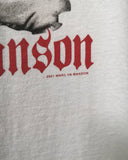 Marilyn Manson T Shirt Heavy Vintage Staring Short Sleeve T-shirt Men and Women Oversize