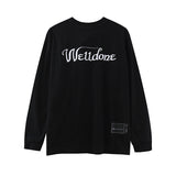 We11 Done Sweatshirts round-Neck Clothing Cartoon Print Anime for Men and Women