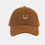 Smiley Face Cap Baseball Cap Soft Top Embroidery