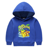 Children Pokemon Pikachu Hoodie Children's Hooded Sweatshirt