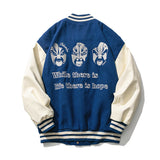 Baby Blue Varsity Jacket Autumn Coat Embroidery Men's Baseball Uniforms