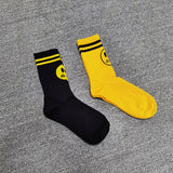 Drew House Drew Smiley Face Long Socks Fashion Brand Men and Women Couple Casual Cotton Mid-Calf Length Socks