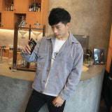 Corduroy Varsity Jacket Men's Jacket Youth Spring and Autumn Student Baseball Uniform Youth Jacket
