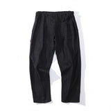 Mens Fall Outfits Workwear Lace-up Jeans Men Vibe Retro Style Loose Straight Wide Leg Mop Jeans