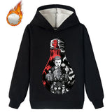 Stranger Things Hoodie Children's Cartoon Printed Casual Fleece-Lined Hoodie Sweater