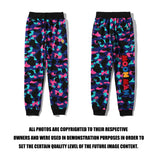 Shark Print Pant Galaxy Travel Notes Camouflage Trousers