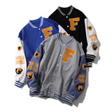 Alaska Varsity Jacket Men's and Women's Embroidered Stitching Jacket Baseball Uniform