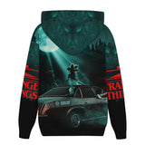 Stranger Things Hoodie Stranger Things Series 3D Sweatshirt Cosplay Anime 3D Printed Thickening Fleece-Lined Hoodie