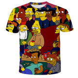 Homer Simpson Shirt Summer Printed Loose Casual