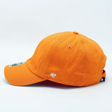 Dodgers and Yankees Baseball Cap 47brand Baseball Cap Soft Top Embroidered NY Peaked Cap Orange