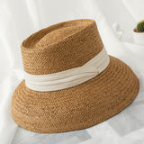 Italian Fedora Hats Fashion Wide Brim Top Hat Female Summer
