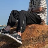 Men Pants Casual Pants Men Ankle-Tied Loose Track Sweatpants