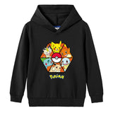 Children Pokemon Pikachu Hoodie Spring and Autumn Cotton Hooded Sweater
