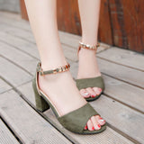 Nude Block Heel Peep Toe