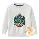 Children Boy Co Ord 2 Piece Set Fleece-Lined Thick Round Neck Children's Sweater