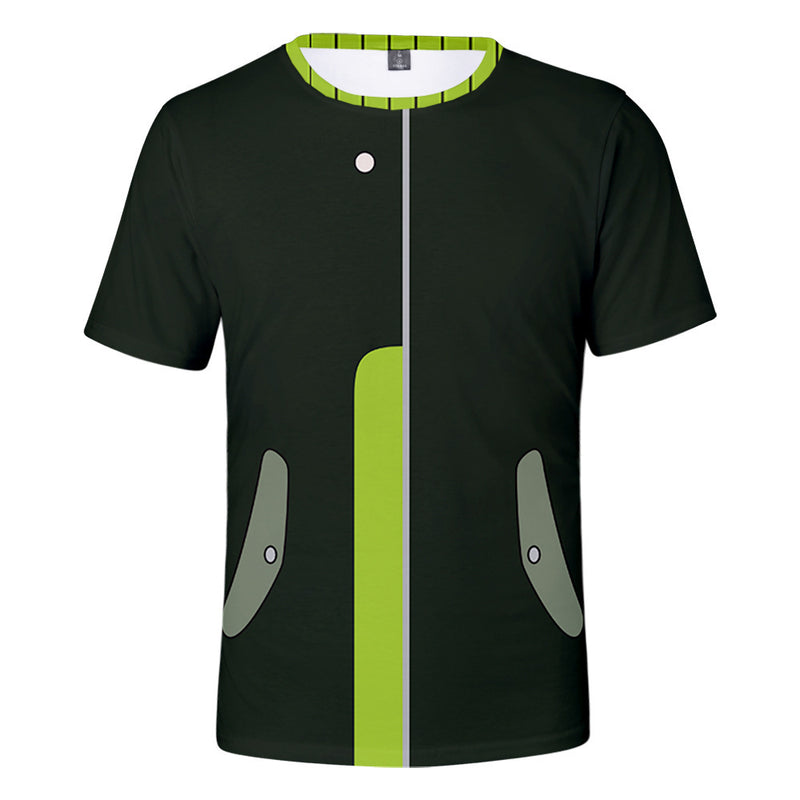 Baggy Baseball Jersey Summer Trendy 3d Digital Short Sleeve