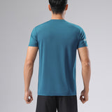 Sweat Wicking Shirt Men's Outdoor Sports Crew Neck T-shirt Top