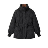 Women Winter Coats Puffer Jacket Down Coat Autumn and Winter Stand Collar White Duck Down Jacket Loose Winter Coat