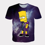 Homer Simpson Shirt Summer Printed Sports Loose Short Sleeve T-shirt