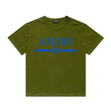 Amiri T Shirt Printed Casual Hip Hop round Neck Short Sleeve T-shirt