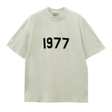 Fear of God Essentials 1977 T-Shirt Double Line Printed Short Sleeve T-shirt