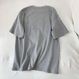 Smiley Face T Shirt round Neck Pullover Smiling Face Embroidery Loose Short Sleeve T-shirt