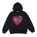 Mens Fall Outfits Loose Hooded Sweater Men and Women All-Matching Loose Preppy Style Sports Couple's Tops