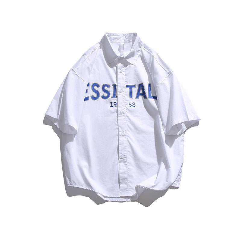 Men T Shitrs Summer Men's Printed Short-Sleeved Shirt