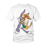 Bugs Bunny Shirt Summer Crew Neck T-shirt Short Sleeves