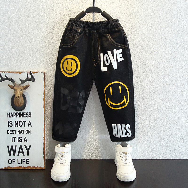 Toddler Boys Pants Boys' Jeans Spring and Autumn Casual