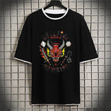 Stranger Things T Shirt Stranger Things Stranger Things Short Sleeve T-shirt Men's and Women's Loose Casual Large Size Couple Cotton Summer