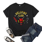 Stranger Things Hellfire Club T Shirt Short Sleeve Top Women'S T-Shirt