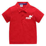 Children Pokemon Pikachu T Shirt Polo Shirt Pure Cotton Baby T-shirt