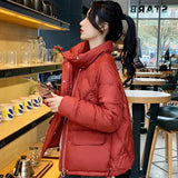 Women Winter Coats Puffer Jacket Down Coat White Duck Down Short Down Jacket Women's Winter Light Warm Quilted Jacket Coat
