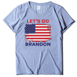 Let's Go Brandon T Shirt Women's Top Printed Short Sleeve T-shirt Women