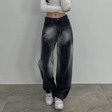 Julia Fox Low Rise Trousers Pocket Loose Wide Leg Pants Trousers for Women