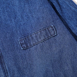 Men Denim Coat Jean Jackets Pure Color Washed Do the Old Cowboy Coat Men's Loose Lapel Jacket Denim Clothing