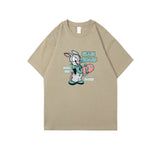 Bugs Bunny Shirt Summer Printed Loose round Neck Men's and Women's Short Sleeve