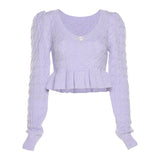 Music Festivals Rave Outfits Girls Tops Fall Women's Clothing Fashion Long Sleeve Sweater for Women