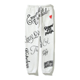 Kanye West Sunday Service Pant EU Heart Vintage Distressed Puff Print Sweatpants