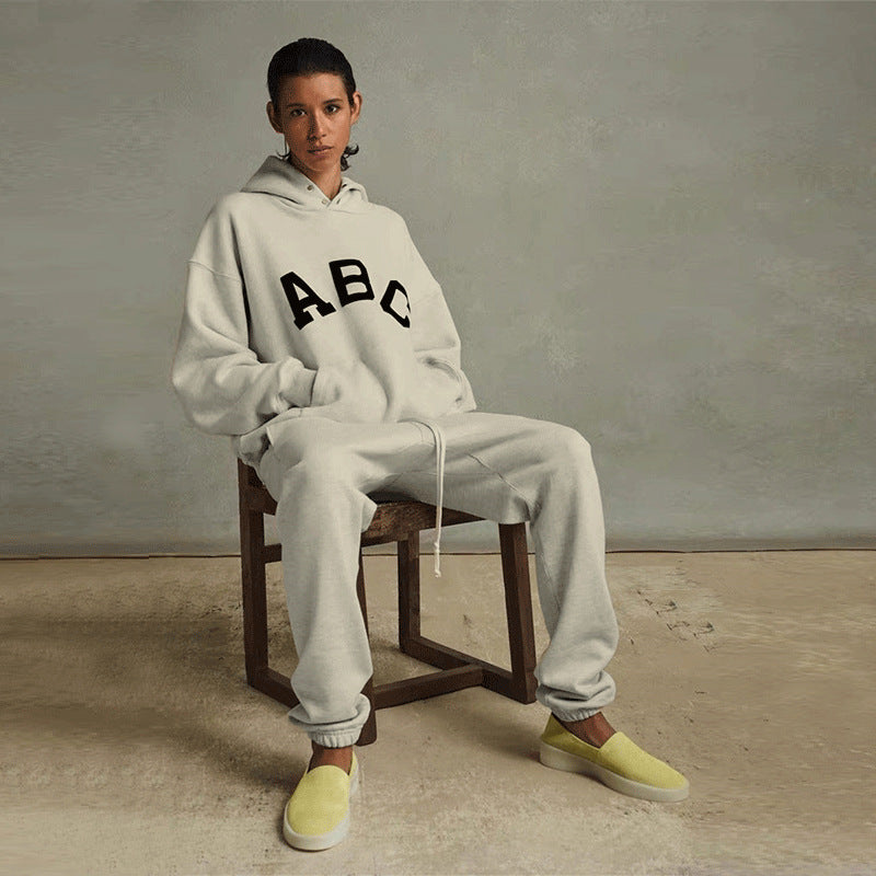 Fog American All Stars Hoodie Heavy Velvet Season 7 Flocked Printed Loose