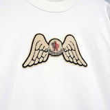 Palm Angels Sweatshirts Feather Wings Embroidered Crew Neck Long Sleeve Sweater for Men