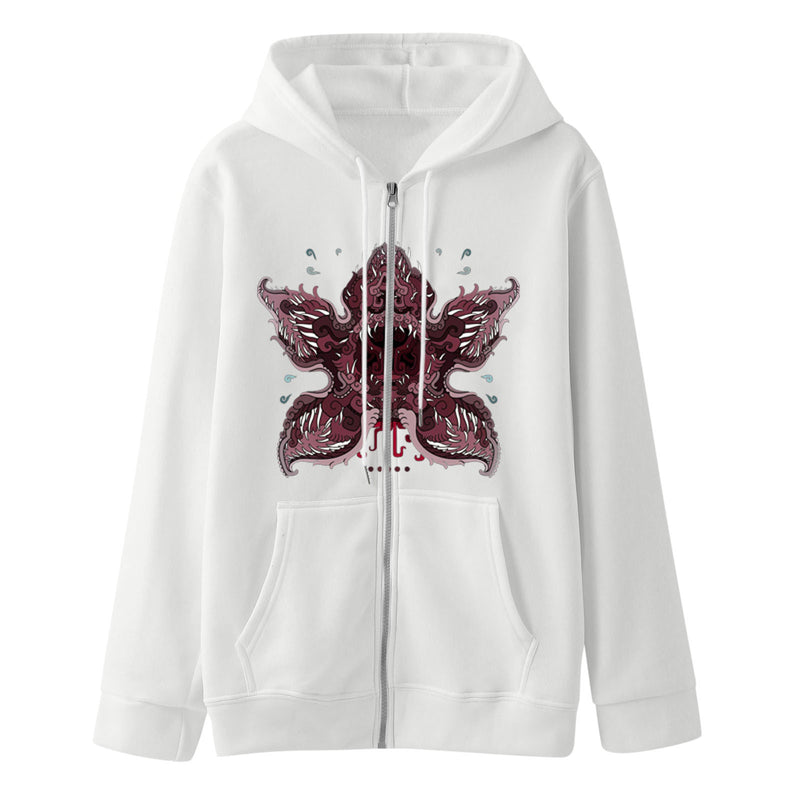 Stranger Things Hoodie Zipper Sweatshirt Cardigan Loose
